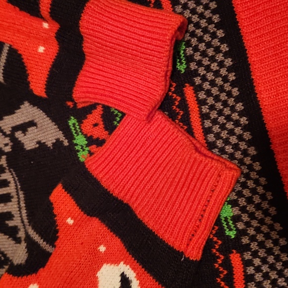 Star Wars Darth Vader Men's Winter Christmas Sweater - Black and Red - Picture 4 of 6